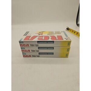 Lot of 3 RCA Standard Grade T-120H Blank VHS Tape - 6 Hours - NEW SEALED